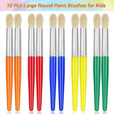 Paint Brushes for Kids, 30 Pcs Flat Kids Paint Brushes, Easy to Use and  Clean Small Classroom Paint Brushes Bulk for Acrylic Watercolor Canvas Face