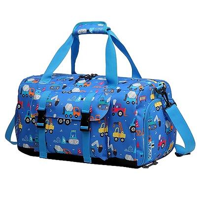 Duffle Gym Bag Girls Dance Bag Overnight Weekend Bag Kids Unicorn Sports Travel Gymnastics Little Bags with Shoe Compartment & Wet Pocket