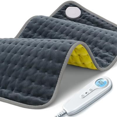 Snailax Heating Pad for Neck and Shoulders,Large Heating Pads for Back Pain  Relief, Electric Back Heated Wrap,Fast Heat Pad with Massager & 5 Massage