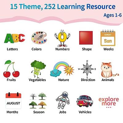Learning Toys for 3 4 5 6 Year Old Boy Gifts,Educational Sight Words Flash  Cards Kindergarten, Spelling Learning Games for Kids Ages 5-7,Matching