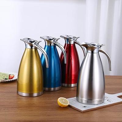 Carafe for Hot Liquids, 68oz/2L Thermal Coffee Carafe for Keeping Hot,  Insulated Coffee Thermos Carafe, Stainless Steel Thermal Pot Flask Dual  Wall