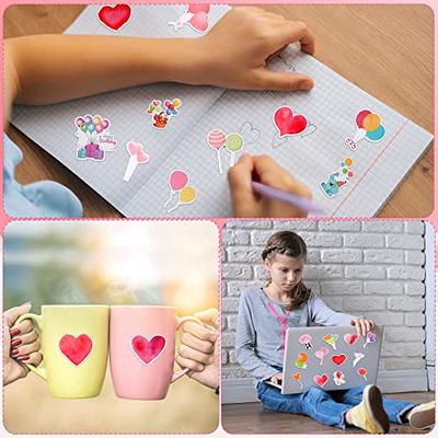 50pcs Vintage Valentine's Day LOVE Stickers For Notebook Laptop