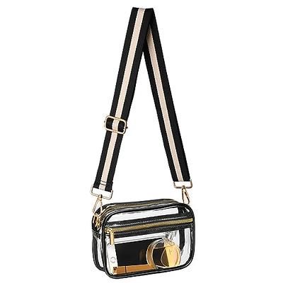 Clear Crossbody Purse Stadium Approved Women Saddle Shoulder Bag