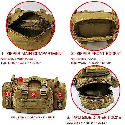 Universal Tactical Vehicle Seat Back Organizer with 5 Detachable