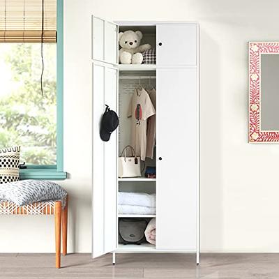 Large Armoire Combo Wardrobes Closet Storage Cabinet White