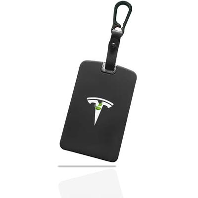 LINGYUN Key Card Holder for Tesla Model 3 & Model Y, Flexible TPU  Protective Keycard Case Key Shell Cover with Keychain