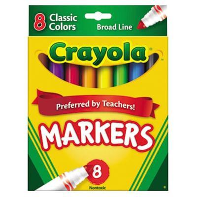 Crayola® Washable Super Tips Markers, Fine/Broad Bullet Tips