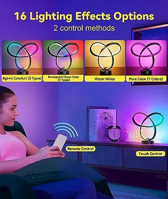 Lamp Shade 16 Color Changing RGB Night Light Touch Lamp (Remote & Touch)