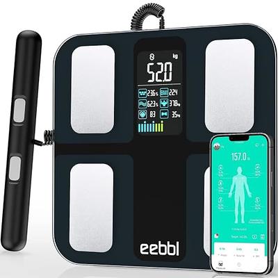 Active Era Digital Bathroom Bluetooth Scales Weight and Body Fat - Fit Track Scale Calculates BMI Body Fat Percentage Muscle Mass - Apple Health