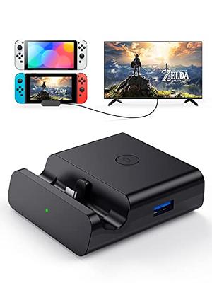 Switch Dock for Switch/Switch OLED, Portable Switch Docking Station for TV  with 4K HDMI/Type-C Port/USB 3.0 Port, Replacement for Official Switch Dock  - Yahoo Shopping