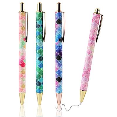 WY WENYUAN Cute Pens, Fine Point Smooth Writing Pens, Pastel Ballpoint Pens  Bulk, Colorful Best Gift Pens, Black Ink 1.0 mm Journaling Pen, Pens