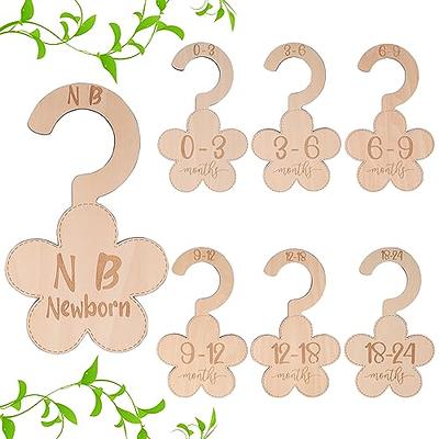 Wood Baby Closet Dividers, From Newborn To 24 Months Baby Clothes