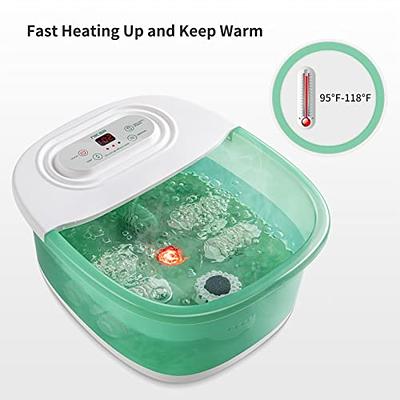 MaxKare Foot Spa/Bath Massager with Heat Bubbles