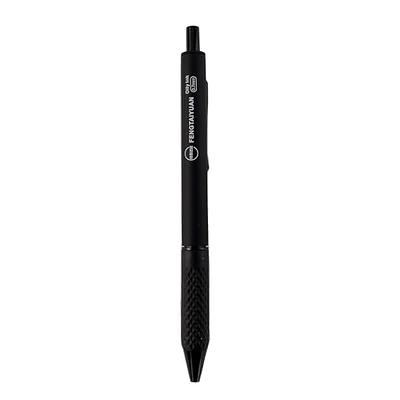 WRITECH Retractable Gel Ink Pens: 0.7mm Black-Ink Aesthetic Gradient Color Barrel Soft Grip Medium Point Pen 5ct with 5 Refills for Journaling