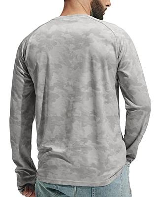 Mier Men's Long Sleeve Shirts Upf 50+ Sun Protection SPF T-Shirts Lightweight Fishing Hiking Running