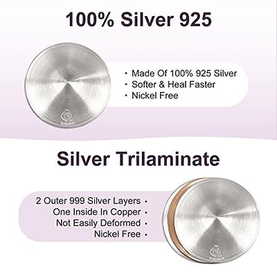 MamaBabyCo 999 Silver Nursing Cups - The Original Nipple Shields for  Nursing Newborn - Nipple Covers for Breastfeeding - Breastfeeding  Essentials 