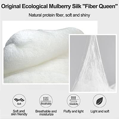 100% Twin Cocoon Mulberry Silk Cotton Batting Fiber for Quilting  Environmental Stuffing Fiber Filling Material Toys Pillows Doll Insert  Fiberfill - Yahoo Shopping