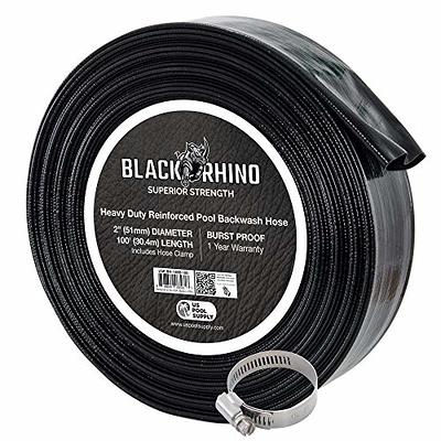 Poolzilla (2x50') Heavy Duty Black Swimming Pool Backwash Hose - Extra  Thick PVC Drain Hose For Above Ground Pools and Inground Pools-Designed For  Maximum Flow - With Stainless Steel Clamp - Yahoo