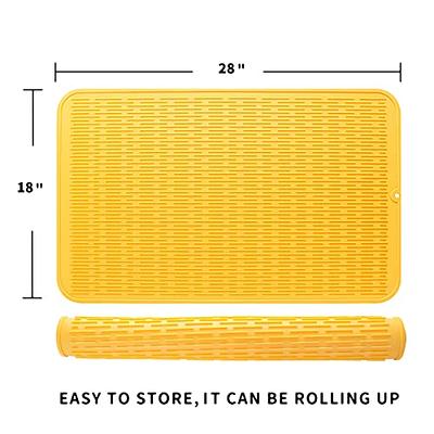 ZLR Silicone Dish Drying Mat for Kitchen Counter XL - Multi Usage Eco  Friendly Drying Matt Kitchen Counter - Easy to Clean Heat Resistant Dish  Drying