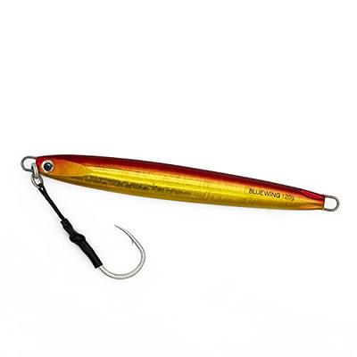 BLUEWING Speed Vertical Jigging Lure, Offshore Vertical Jig Deep Sea Jigging  Lures, Saltwater Jigs Fishing Lures for Tuna Salmon Snapper Kingfish, Red/ Gold,120g - Yahoo Shopping