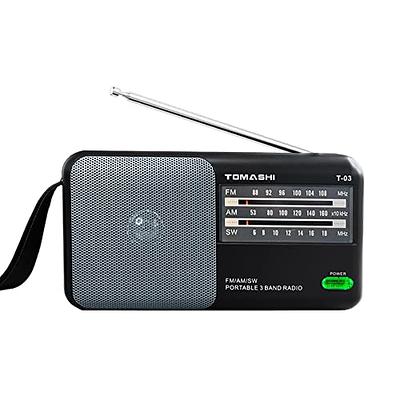 TOMASHI Radio Portable Shortwave Radio,SW FM AM Transistor Radio with Best  Reception,Large Tuning Knob,Battery Operated by 2 D Cell Batteries or AC  Power,Big Speaker,Suit for Senior and Home (Black) - Yahoo Shopping