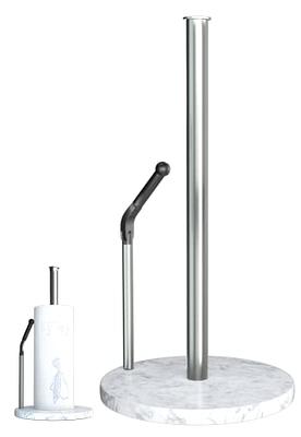 KASUNTO Paper Towel Holder with Weighted Metal Base, Free Standing Paper  Towel Holder Stand Countertop for Kitchen Bathroom, Compatible with  Standard and Jumbo Size Paper Towels (Black & White) - Yahoo Shopping