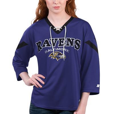 Starter /white Baltimore Ravens Halftime Long Sleeve T-shirt At