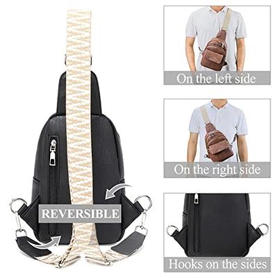 Eslcorri Crossbody Bags for Women - Fashion Sling Purse Shoulder Bag Fanny  Pack Leather Causal Chest Bum Bag Cross Body Purse