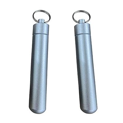 4 Pieces 2 Sizes Metal Portable Toothpick Holder, aluminum alloy Pocket  Toothpick Holder Aluminum Waterproof Case Toothpick Container with Keychain  for Outdoor Picnic and Camping (Silver) - Yahoo Shopping