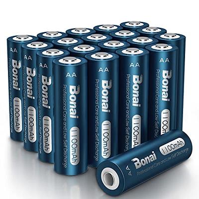 POWEROWL AA AAA Rechargeable Batteries, Pre-Charged High Capacity 2800mAh &  1000mAh 1.2V NiMH Battery Low Self Discharge, Pack of 16