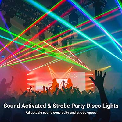 Laser Light DJ Disco Stage Party Flash Lamp Sound Activated RGB