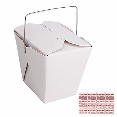 Pack of 15 Chinese Take Out Boxes PAGODA 8 oz / Half Pint Party Favor and  Food Pail