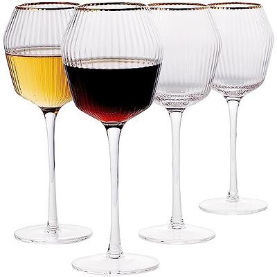 BACLIFE Hand Blown Red Wine Glasses Set of 4 – Premium Crystal Wine Glasses  With Long Stem,19 oz – U…See more BACLIFE Hand Blown Red Wine Glasses Set