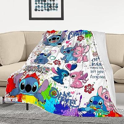  Stitch Blanket for Kids Cute Cartoon Stitch Decor Throw Blanket  Gifts for Girls Boys Super Warm Soft Plush Lightweight Fleece Flannel  Blanket Winter Couch Bedding Blanket for Kids Adults Women 50x60 