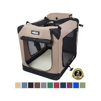 Pet Life Large Soft Folding Collapsible Expandable Pet Dog Crate