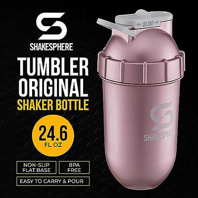 SHAKESPHERE Tumbler: Protein Shaker Bottle and Smoothie Cup, 24 oz -  Bladeless Blender Cup Purees Raw Fruit