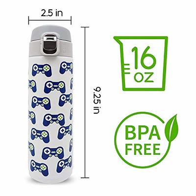 L LIFETIME Kids Water Bottle Stainless Steel, Video Game Design Insulated Water  Bottles for Kids - Proof Lock Lid No Straw Dishwasher Safe - Yahoo Shopping