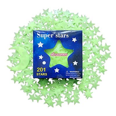 200 PCS THE BRIGHTEST GLOW IN THE DARK STARS CEILING STAR STICKER DECOR  BEDROOM