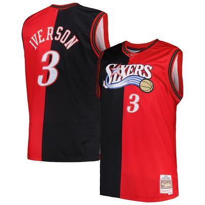 Mitchell & Ness Men's Allen Iverson White Philadelphia 76ers Hardwood Classics Authentic Jersey - White