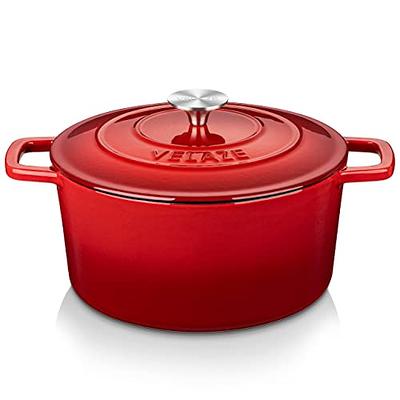 Crock-Pot Artisan 5 Qt Dutch Oven - Round - Scarlet Red - Cast