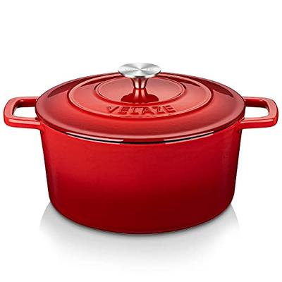 Babish 3 Quarts Non-Stick Enameled Cast Iron Braiser with Lid