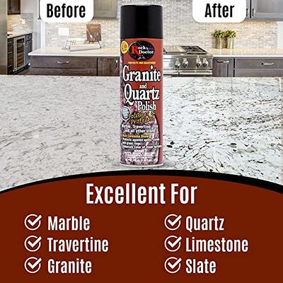 Weiman Granite Cleaner Polish and Protect 3 in 1-2 Pack - Streak-Free, pH  Neutral Formula for Daily Use on Interior & Exterior Natural Stone with