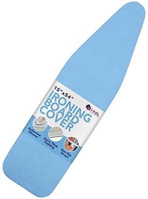 Ironing Board Cover and Pad Standard Size Silicone Coated 4 Layers 15x54  inch Extra Heavy Duty Thick Padding, Heat Reflective, Non Stick Scorch and