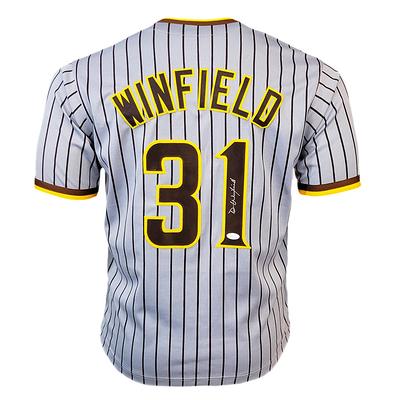 Dave Winfield Autographed and Framed White Pinstriped Yankees Jersey