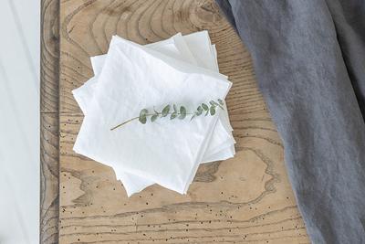  White Cloth Napkins Set of 4, White Napkins, 100% Pure Linen,  Cloth Dinner Napkins, Table Napkins Reusable, Restaurant Linen Dinner  Napkins, Stonewashed Linen Cloth Napkins, Hemstitch Napkins 18x18 : Home &  Kitchen