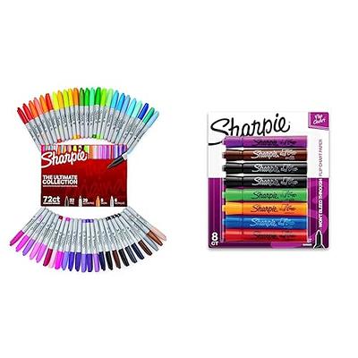 SHARPIE Permanent Markers Ultimate Collection, Assorted Tips and Colors,  115 Count & Permanent Markers, Fine Point, Cosmic Color, Limited Edition,  24