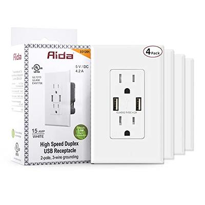 Wireless Wall Tap Smart Plug (4 Outlets,4 USB Ports) - WTP110