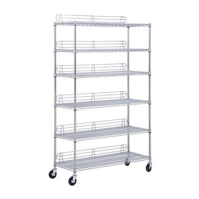 Honey-Can-Do Black 4-Tier Steel Garage Storage Shelving Unit