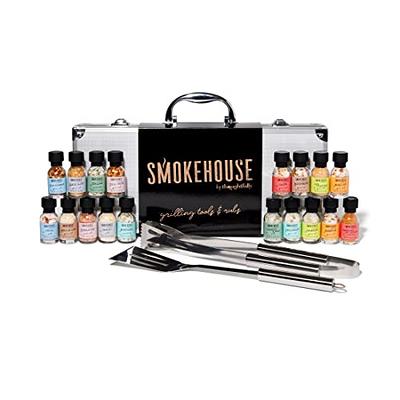 Smokehouse by Thoughtfully, BBQ Grilling Case and Rubs Gift Set