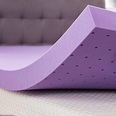 HYLEORY Dual Layer 4 Inch Memory Foam Mattress Topper Queen Size,  Breathable & Medium Support, 2 Inch Cooling Gel Memory Foam & 2 Inch  Viscose from